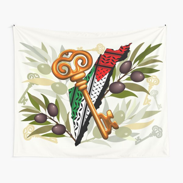 Palestinian Key Symbol of the Right of Return Tapestry