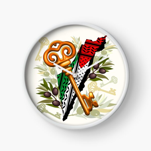 Palestinian Key Symbol of the Right of Return Clock