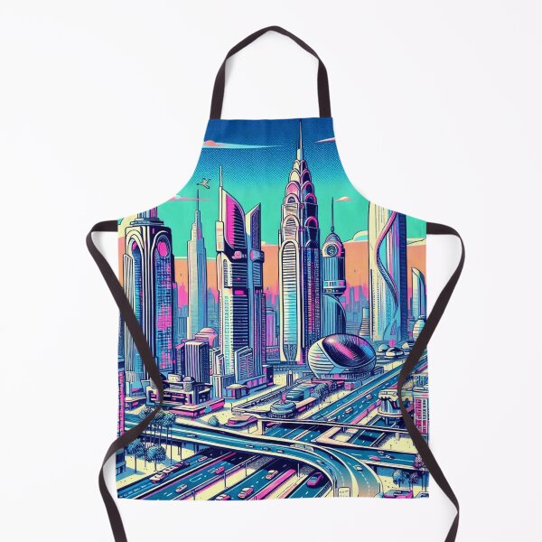Item preview, pop art style City of the Future designed and sold by Dogandesighn.