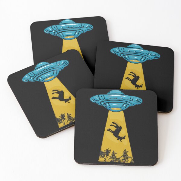 Item preview, Light blue alien flying saucer designed and sold by Joncasmiart.