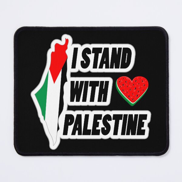 Item preview, I stand with Palestine - Map and Watermelon Logo  designed and sold by BluedarkArt.
