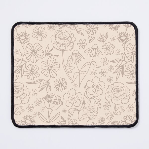 Item preview, Floral Geometric Outlines on Neutral designed and sold by Lindsay Marie Patterns.
