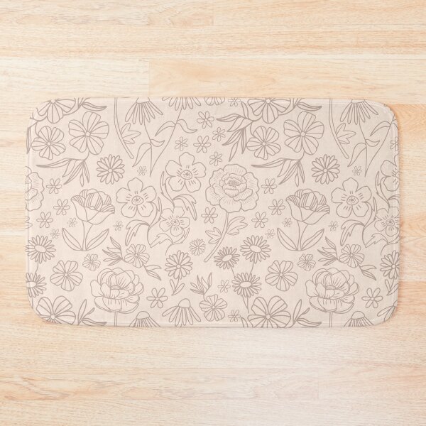 Item preview, Floral Geometric Outlines on Neutral designed and sold by Lindsay Marie Patterns.