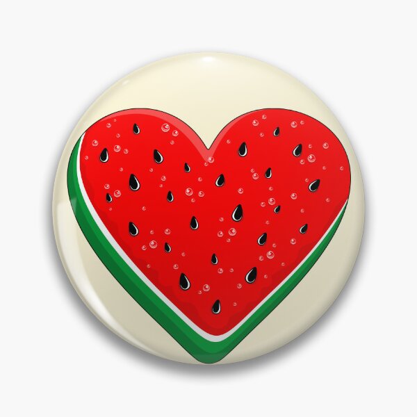 Item preview, Watermelon Heart Valentine's Day Free Palestine designed and sold by BluedarkArt.