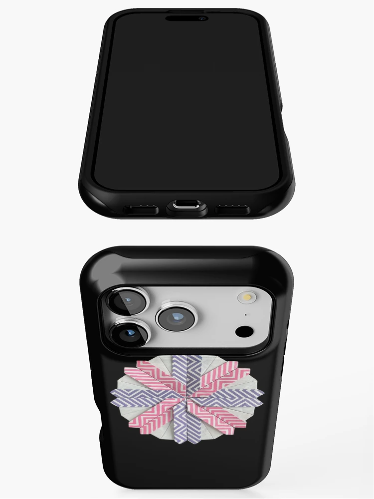 Thumbnail 3 of 4, iPhone Case, Origami mandala designed and sold by Meo Design.