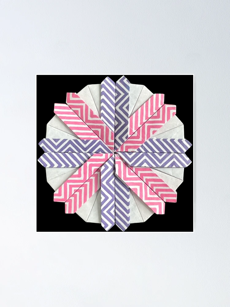 Thumbnail 1 of 3, Poster, Origami mandala designed and sold by Meo Design.