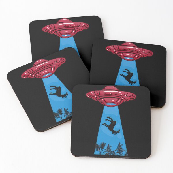 Item preview, Red alien flying saucer designed and sold by Joncasmiart.