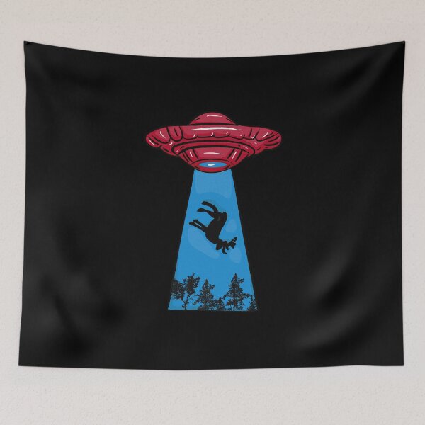 Item preview, Red alien flying saucer designed and sold by Joncasmiart.