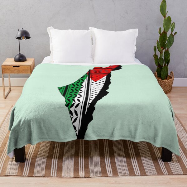 Item preview, Palestine Map and Flag With Keffiyeh Pattern Design symbol of Resistance and Freedom designed and sold by BluedarkArt.
