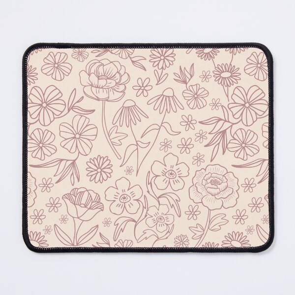 Item preview, Floral Geometric Outlines on Warm Neutral designed and sold by Lindsay Marie Patterns.