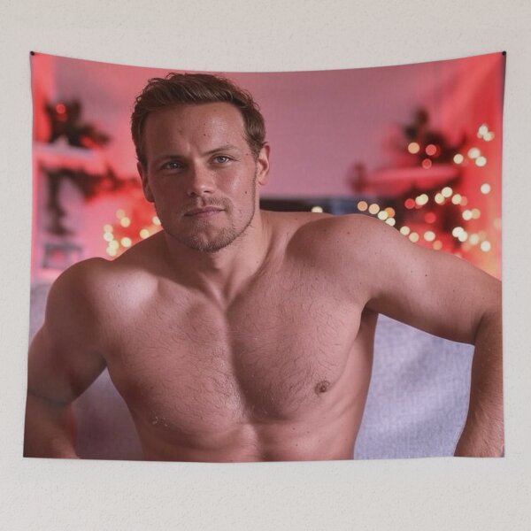 Item preview, Sam heughan Shirtless designed and sold by Estiny-1993.