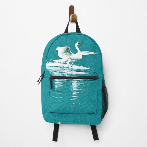 Item preview, elegant swan lake landing Swan retro grid design designed and sold by Luzi Illustrella.
