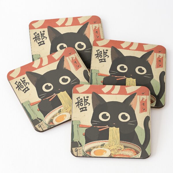 Item preview, Neko Noodles Night Out designed and sold by Retro Type.