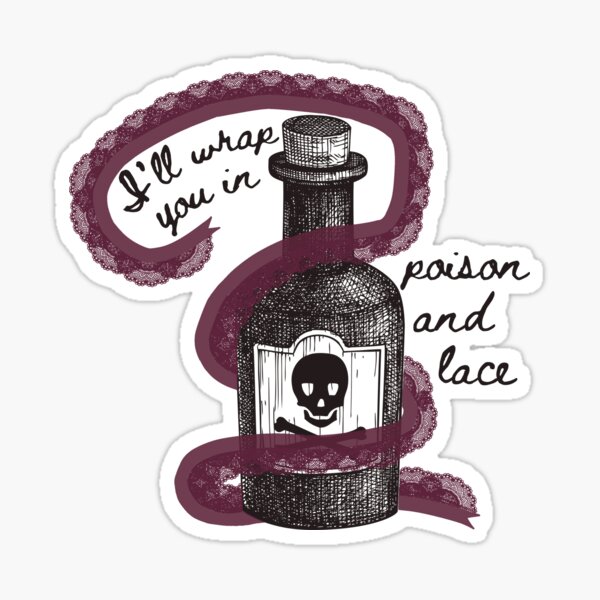 Poison and Lace Sticker