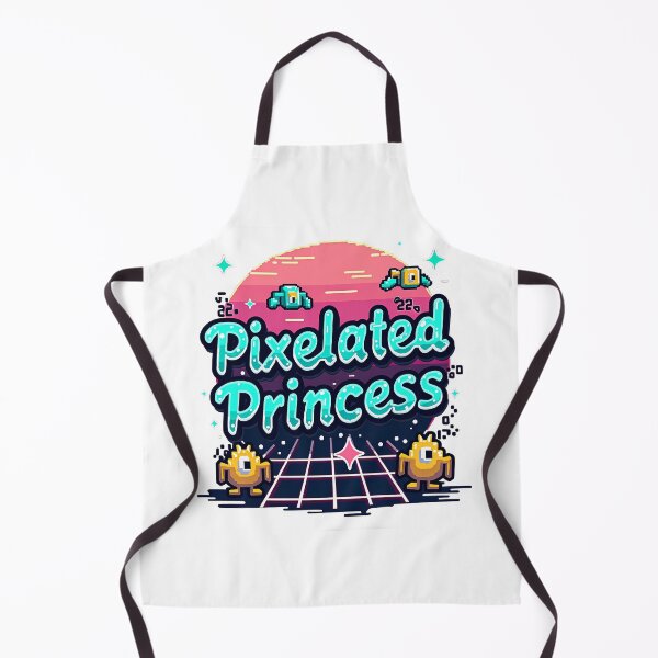 Item preview, Pixelated Princess Retro Gamer Aesthetic – Cute 8-Bit Arcade Style designed and sold by Jason123za.