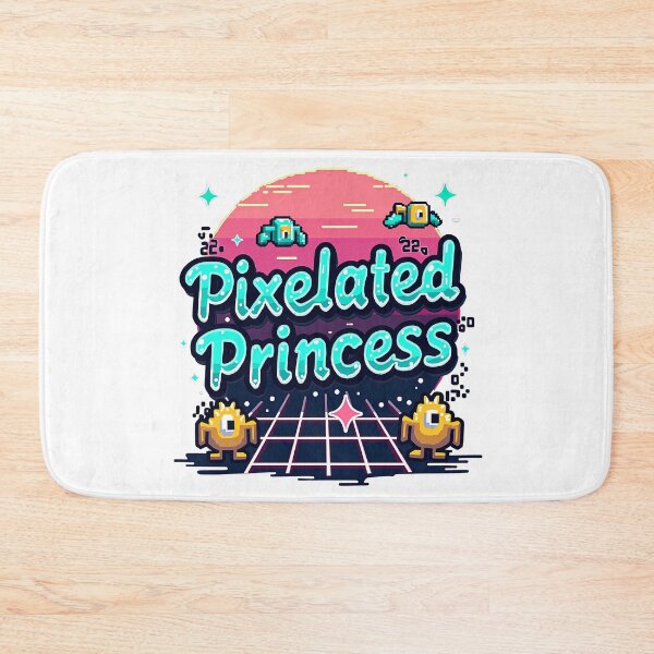 Item preview,  Pixelated Princess Retro Gamer Aesthetic – Cute 8-Bit Arcade Style designed and sold by Jason123za.