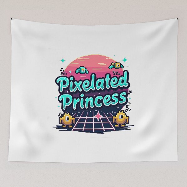 Item preview,  Pixelated Princess Retro Gamer Aesthetic – Cute 8-Bit Arcade Style designed and sold by Jason123za.