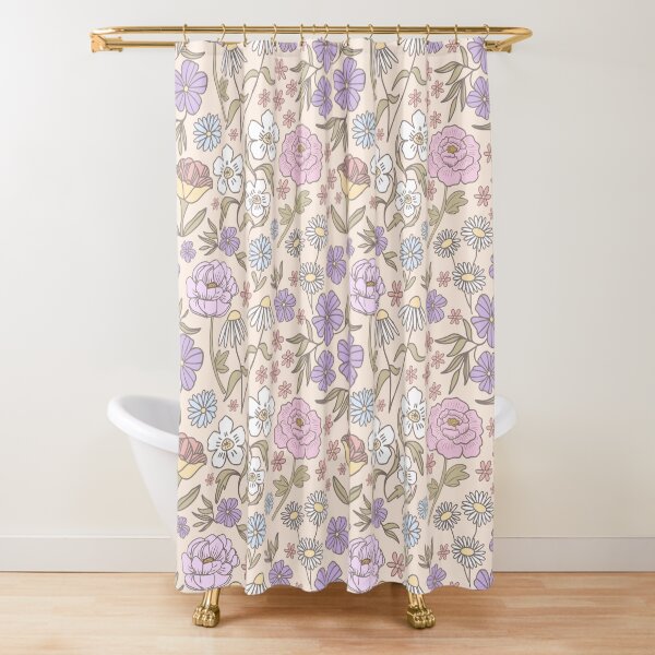 Item preview, Cute Pastel Floral Garden designed and sold by Lindsay Marie Patterns.