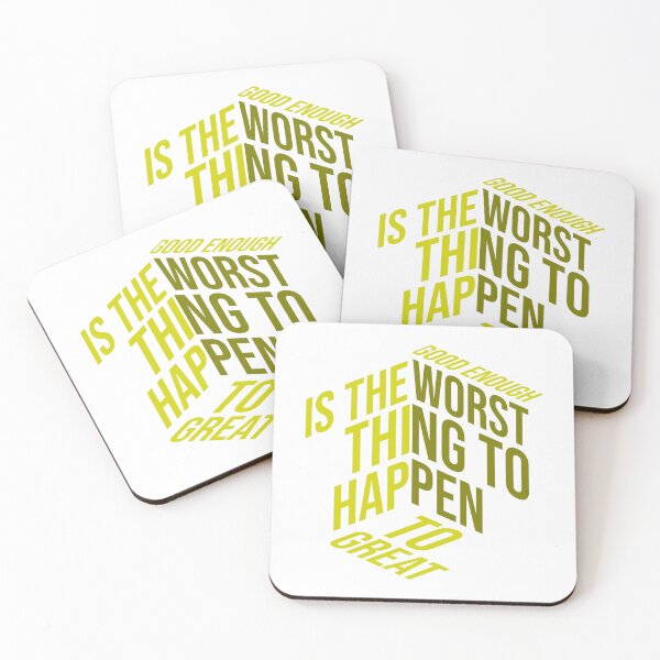 Item preview, Good Enough Is the Worst Thing to Happen to Great | Ambition Quote T-Shirt designed and sold by MTeesGA.