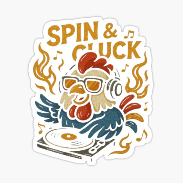 Item preview, Spin & Cluck – The Fire DJ Chicken designed and sold by BENKUNG.