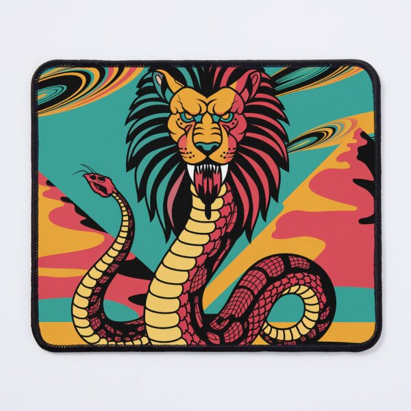Item preview, Serpent Lion – The King of the Desert designed and sold by Mystic Wild Studio.