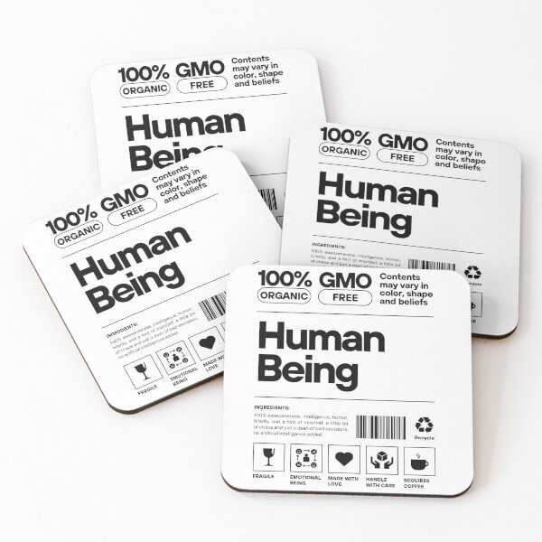 Item preview, 100% Human Being designed and sold by HatiySkoll.