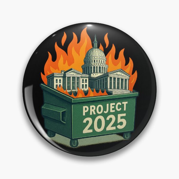 Item preview, Project 2025 Dumpster Fire – Democracy in Flames  designed and sold by The Junto Shop.