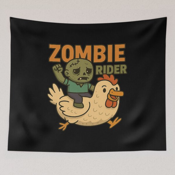 Item preview, Zombie Rider on Chicken - Funny Cartoon Adventure designed and sold by memememescat.