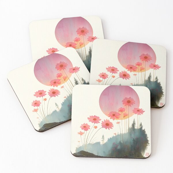 Item preview, Crimson Moonrise: A Floral Serenade at Twilight designed and sold by bloorose.
