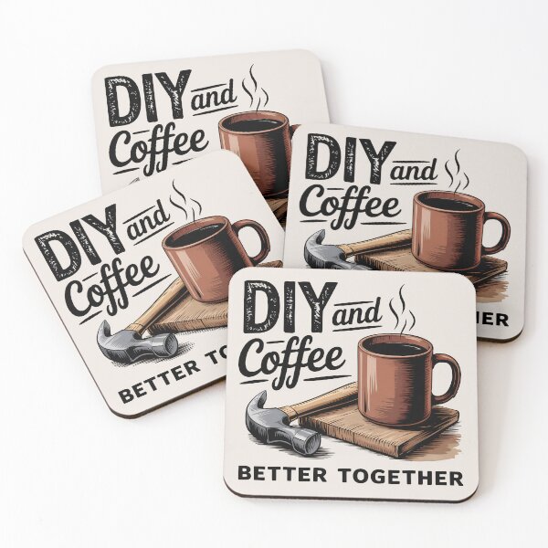 Item preview, DIY and Coffee: Better Together designed and sold by Jollys-ArtShop.