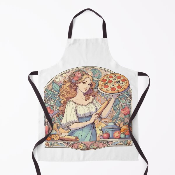 Item preview, Pizza Baker Art Nouveau Delicious Pizza Gift designed and sold by Pineapple-Tree.