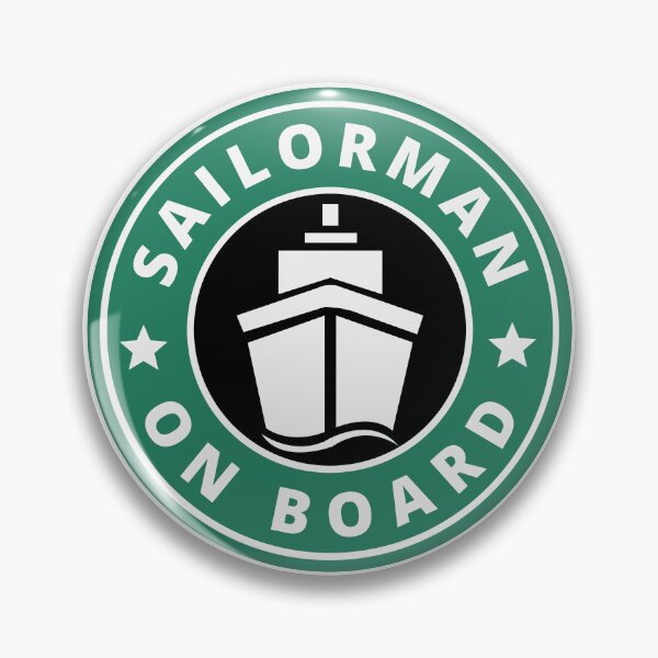 Item preview, Sailor Man On Board. Merchant Marine. Starbugs. White. Sailor ONE. designed and sold by Sailor-One.