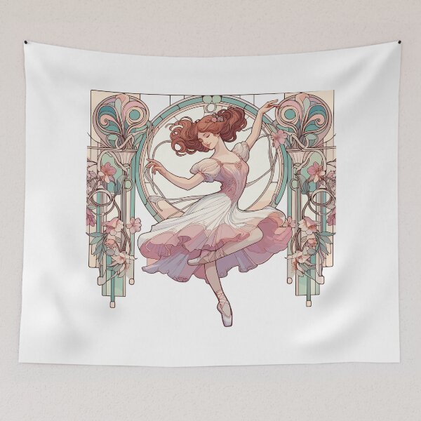 Item preview, Ballet Dancer Ballerina Art Nouveau Gift designed and sold by Pineapple-Tree.
