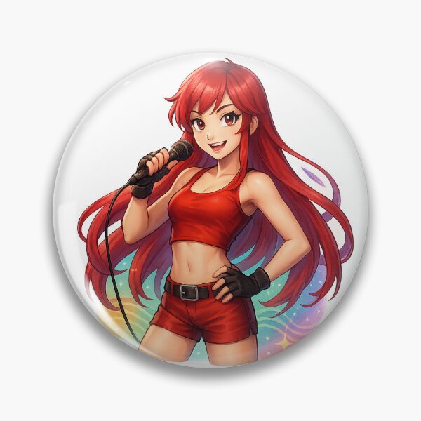 Item preview, Ruby Vocaloid PowerFX Anime Sticker – Bright Rainbow Idol Style | Vocal Synth Fan Art designed and sold by YuliaHulia.