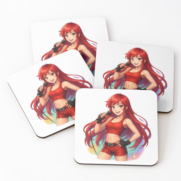 Item preview, Ruby Vocaloid PowerFX Anime Sticker – Bright Rainbow Idol Style | Vocal Synth Fan Art designed and sold by YuliaHulia.