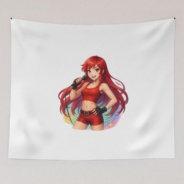 Item preview, Ruby Vocaloid PowerFX Anime Sticker – Bright Rainbow Idol Style | Vocal Synth Fan Art designed and sold by YuliaHulia.