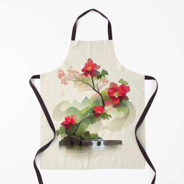Item preview, Crimson Cascade: A Serene Bloom on the Waters designed and sold by bloorose.