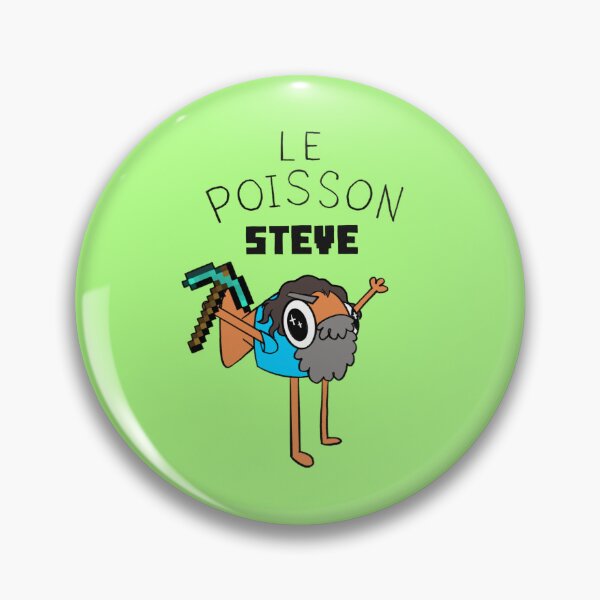 Item preview, Le Poisson Steve de Minecraft designed and sold by Tentakrool Creations.