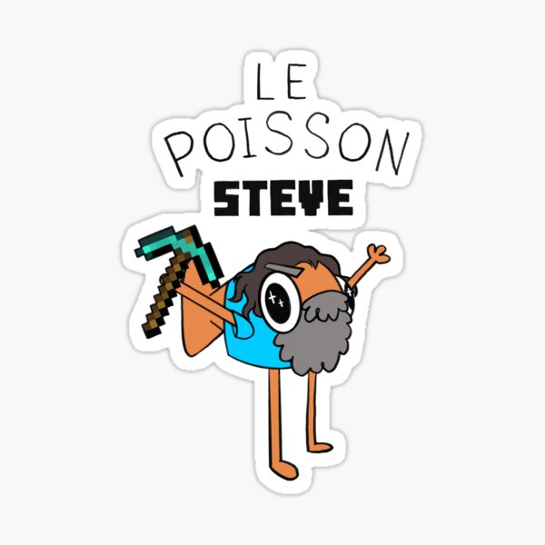 Item preview, Le Poisson Steve de Minecraft designed and sold by Tentakrool Creations.