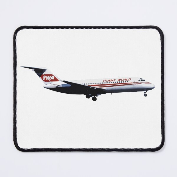 Item preview, TWA DC-9-15 Classic Plane Abstract Illustration designed and sold by AddiK-Art.