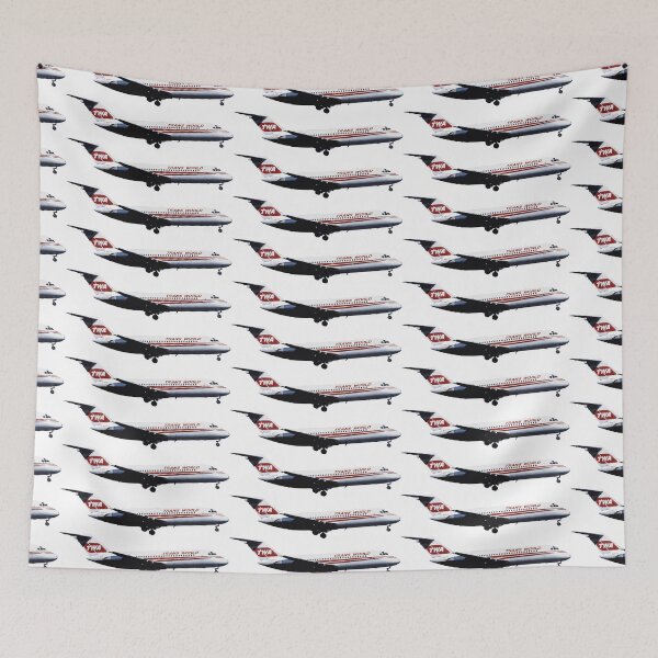 Item preview, TWA DC-9-15 Classic Plane Abstract Illustration designed and sold by AddiK-Art.