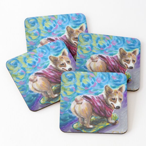 Item preview, Corgi - champion of skateboard designed and sold by Elena Dunaeva.