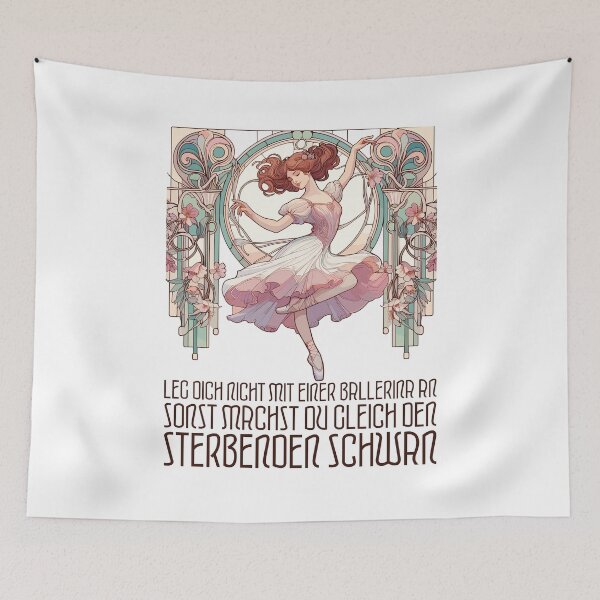 Item preview, Ballerina Dying Swan Art Nouveau Gift designed and sold by Pineapple-Tree.
