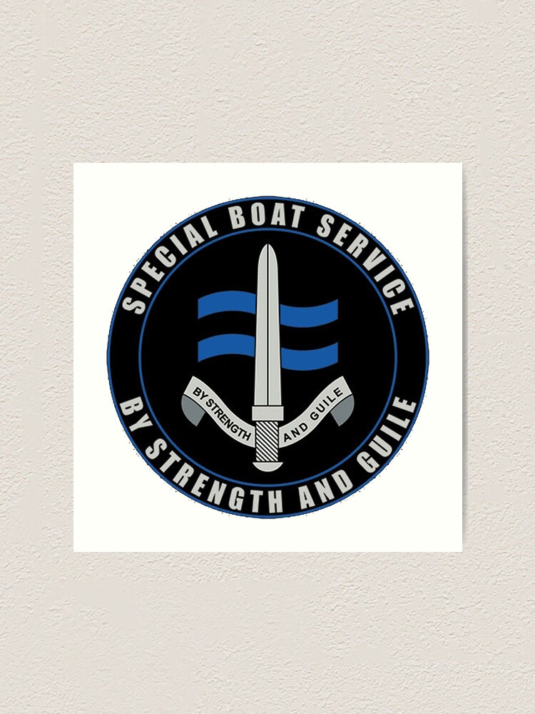 Alternate view of Special Boat Service (SBS) Logo Art Print