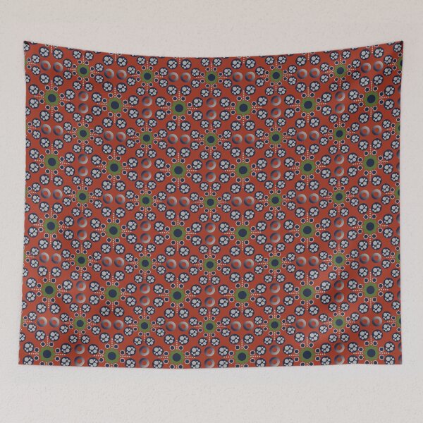 Item preview, A6VS - Circles and Flowers Pattern Art designed and sold by CocoLuneDesigns.