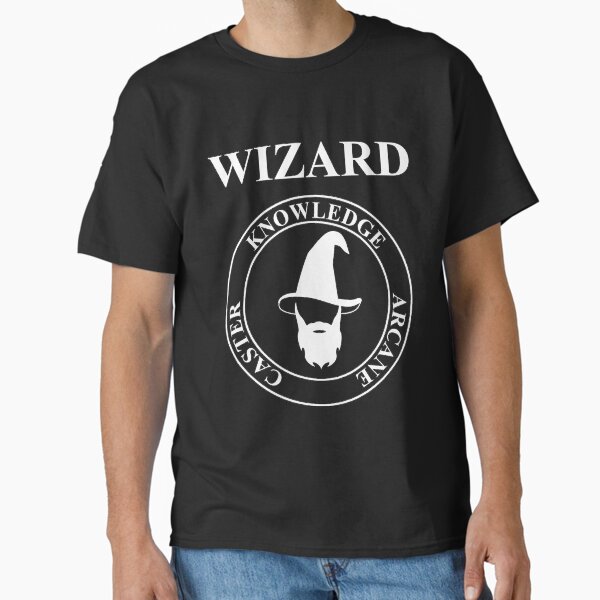 Vista previa del artículo con la obra «Wizard Fantasy RPG Class Hat and Beard», diseñado y vendido por Agema Apparel.