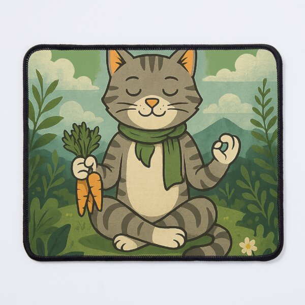 Item preview, cat and nature art designed and sold by MindfluxStudio.
