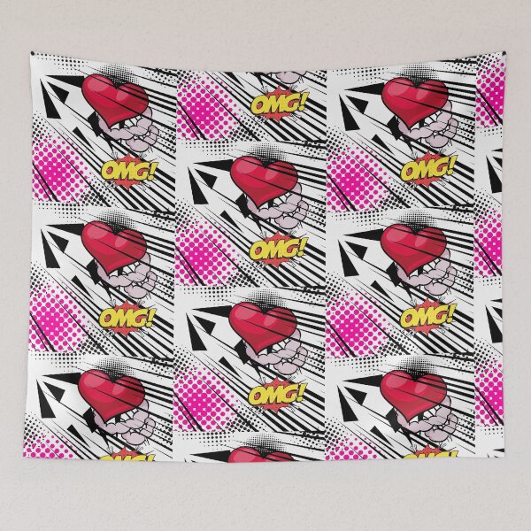 Item preview, OMG! Heart Blasting Off! designed and sold by TheMysticNook.