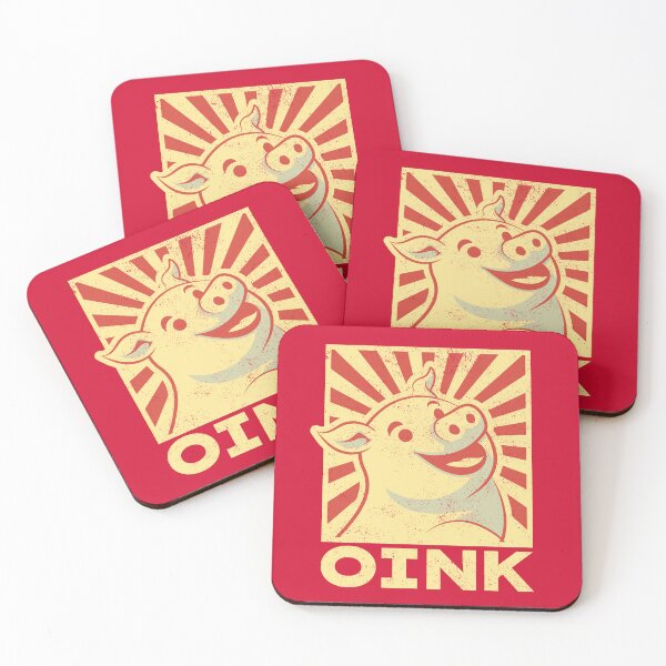 Item preview, Pig OINK Pop Art – Retro Pig Lover  designed and sold by The Junto Shop.