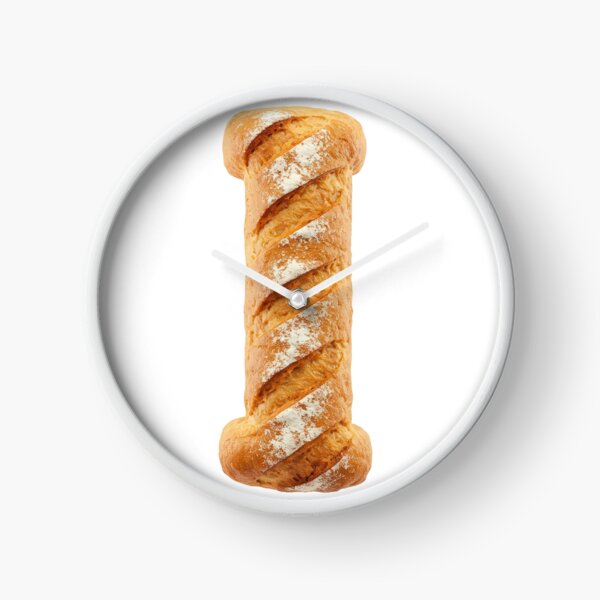 BREAD LETTER I Clock